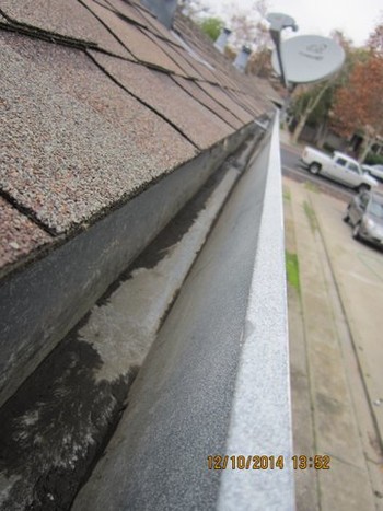 Before and After Gutter Cleaning